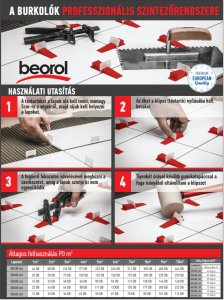 Beorol szintezőrendszer - szintezőék