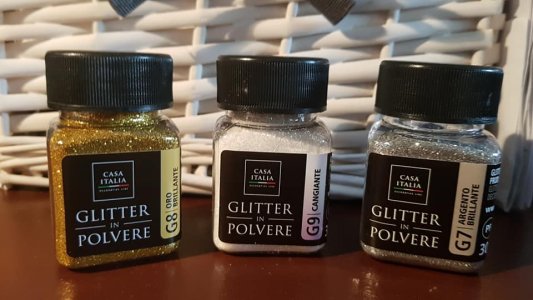 Casati glitter (csillám) falfestékbe - Fehér