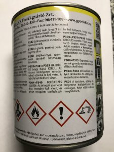 Nitrolakk Fényes - 0,75 L
