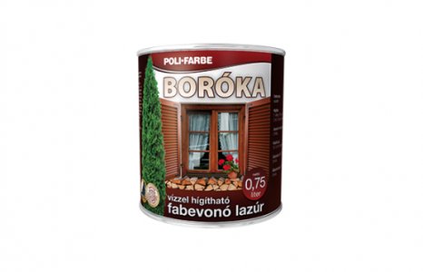 Poli-Farbe Boróka Lazúr 0.75l - Vörösfenyő