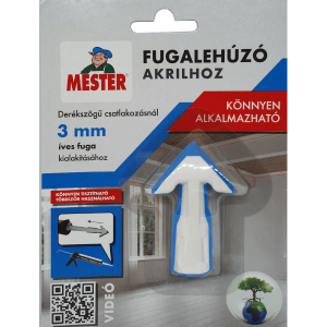 Mester fugalehúzó szilikonhoz - Íves fuga 3 mm